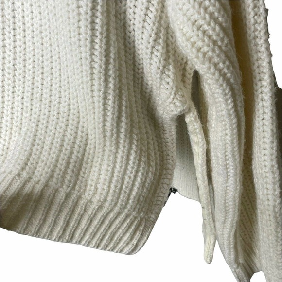 RACHEL Zoe Heavy Knit Wool Alpaca Blend Slouchy Turtleneck Sweater XS Oversized - Picture 5 of 6